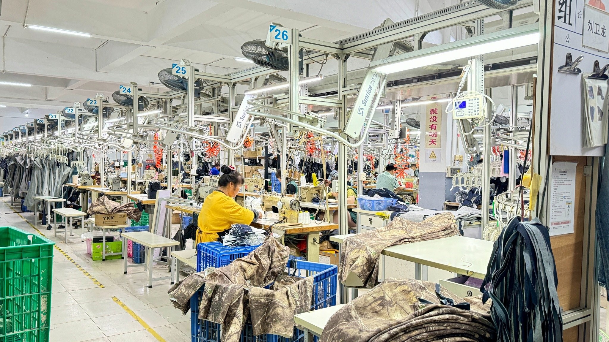 Guangdong Shunde Leka Clothing Design Co., Ltd ligne de production en usine