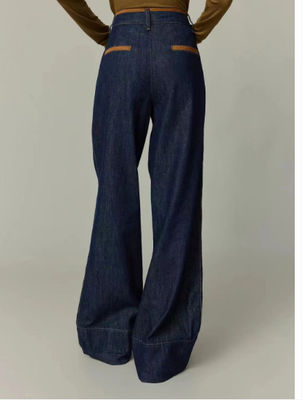 Surdimensionné, taille haute, jambes larges, pour une silhouette détendue