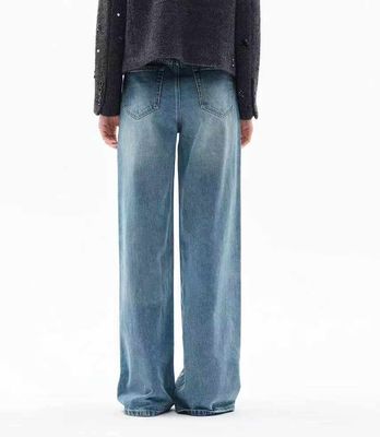 Jeans à haute taille et large jambe pour une silhouette classique et flatteuse