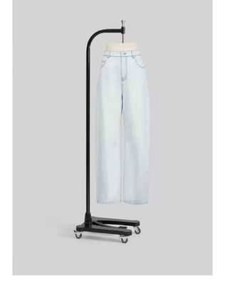 Banane coupe design courbé flatteur Jeans à jambe droite Divers types de corps