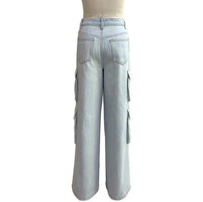 Jeans étirés à haute taille pour une silhouette flatteuse