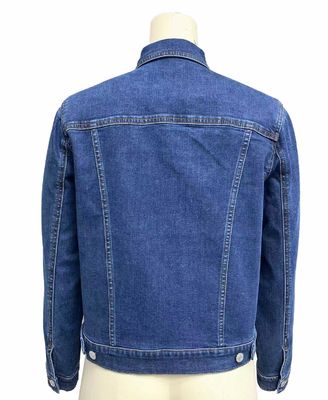 Temps éternel Dark Indigo Design Classique Shirt en jean bouton vers le bas Fermeture avant