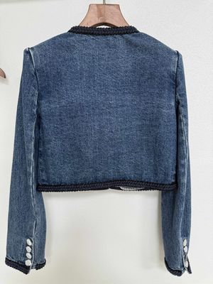 Vêtement de blazer denim lavé Jeans Blazer avec un look haut de gamme texturé